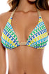 Luli Fama Island Blues Triangle Halter Top